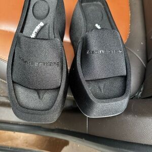 S O L D -Alexander Wang Black Platform Sandals